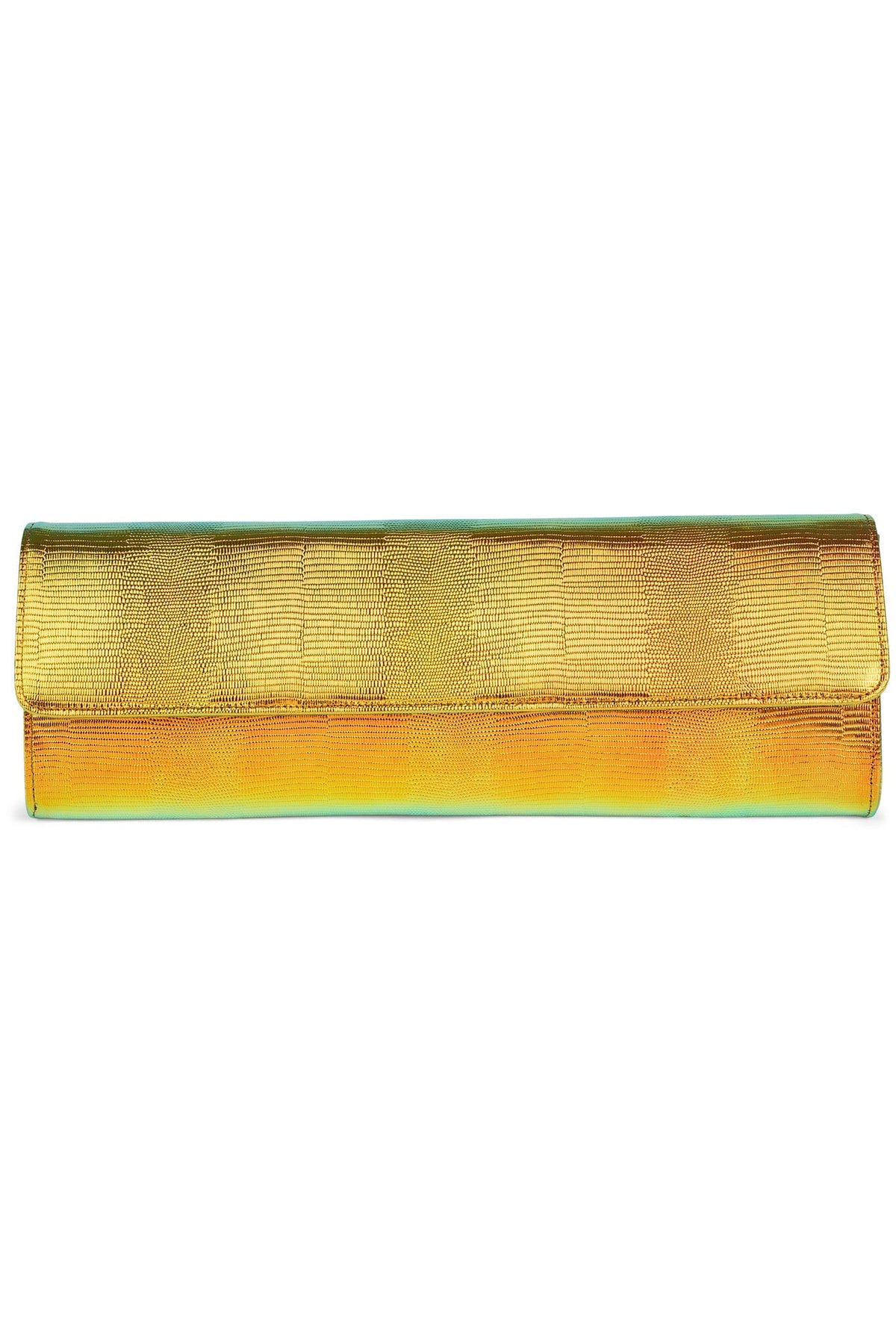 DISCO-C Clutch Orange Metallic Lizard 