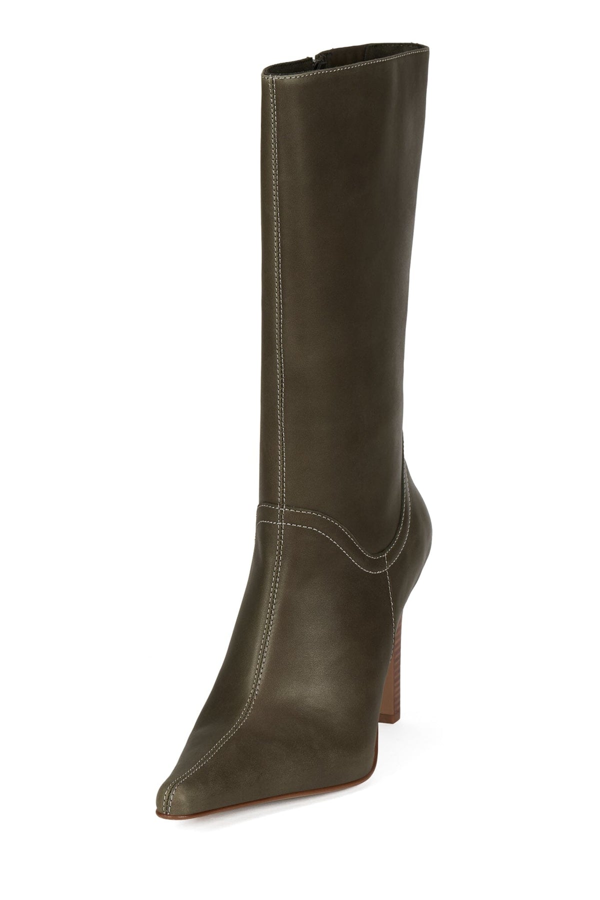 DOTTY Jeffrey Campbell Heeled Boot Olive _hover