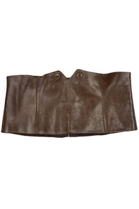 EDWARDIAN BELT Jeffrey Campbell Corset-Inspired Belt Brown