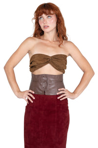 EDWARDIAN BELT Jeffrey Campbell Corset-Inspired Belt Brown
_hover