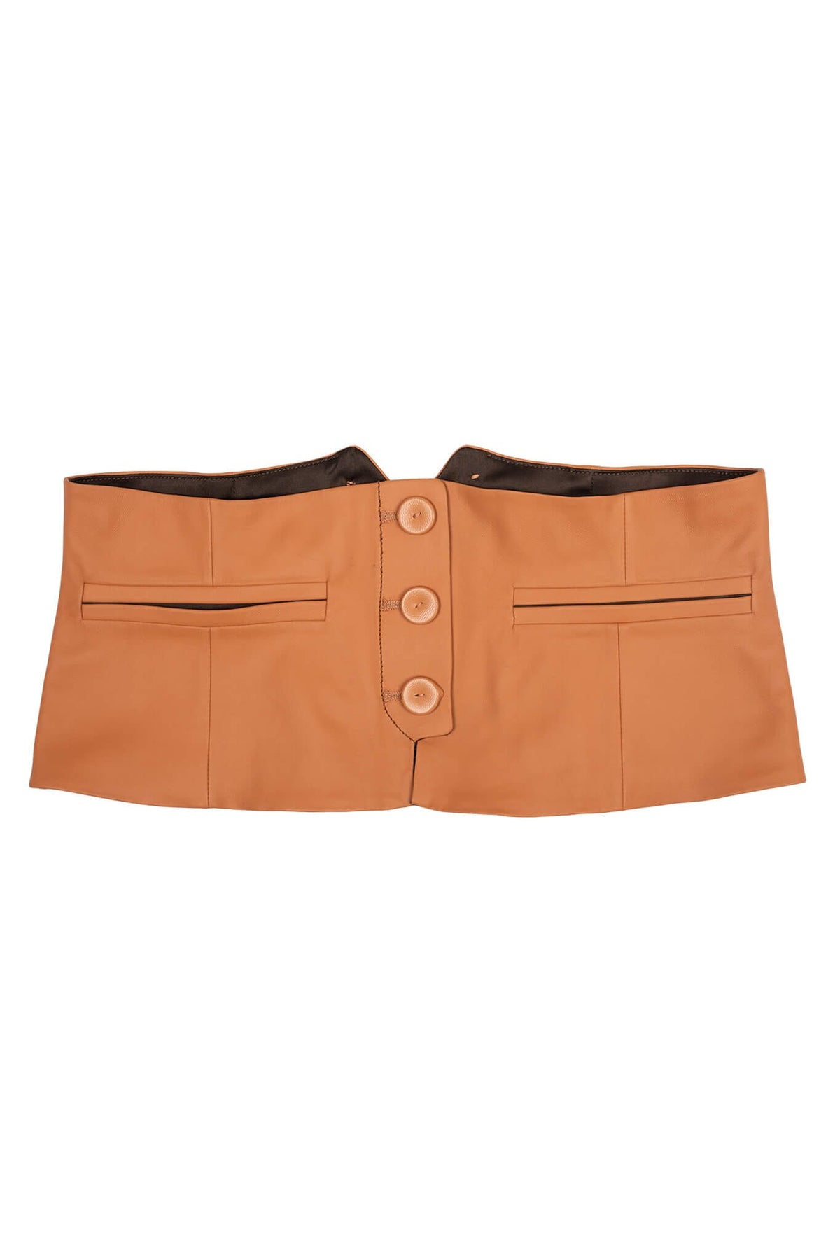 EDWARDIAN BELT Jeffrey Campbell Corset-Inspired Belt Orange