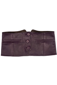 EDWARDIAN BELT Jeffrey Campbell Corset-Inspired Belt Purple