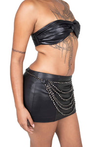 EL-DORADO Jeffrey Campbell Chain Belt Pewter 