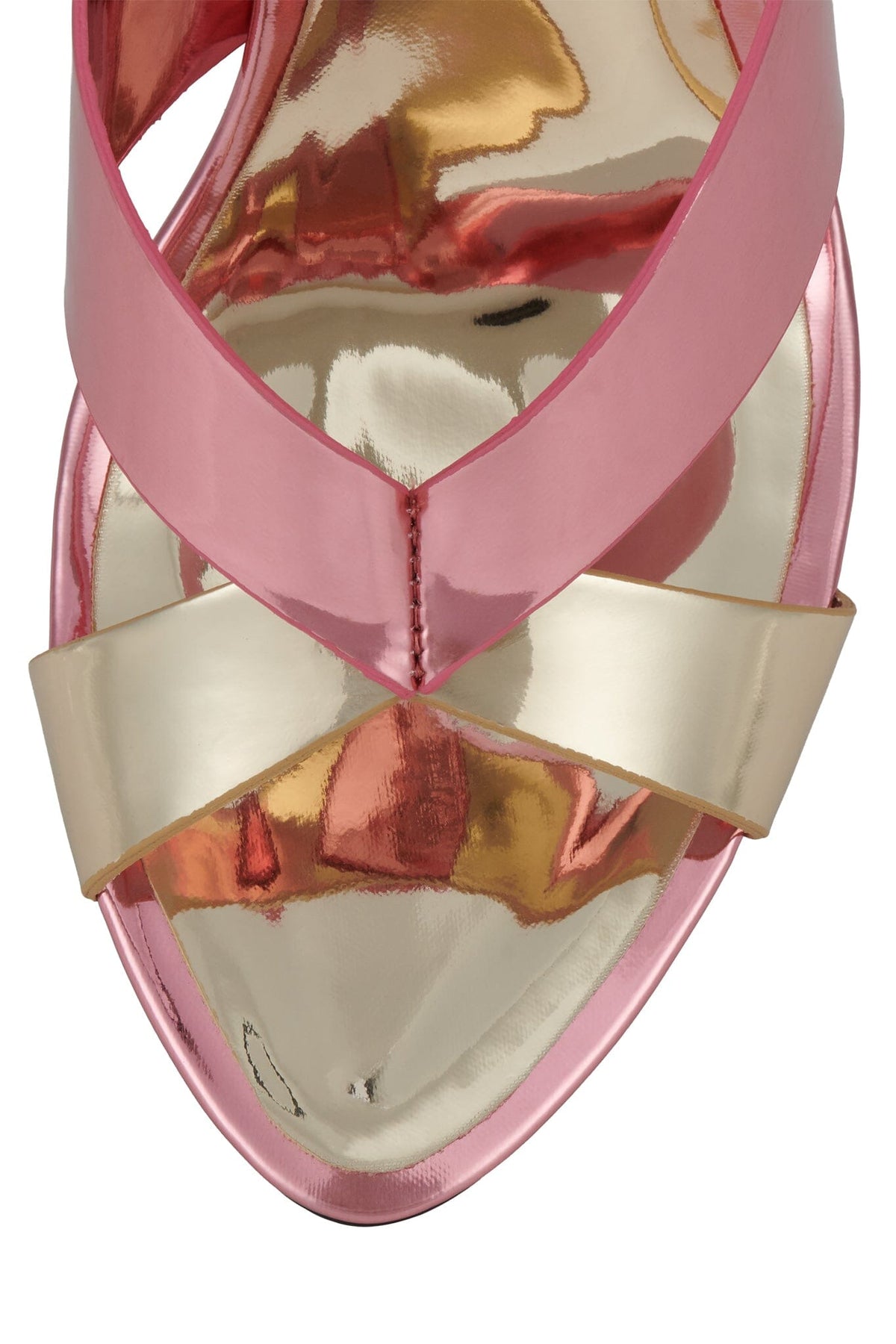 ELABORATE Heeled Sandal Pink Mirror