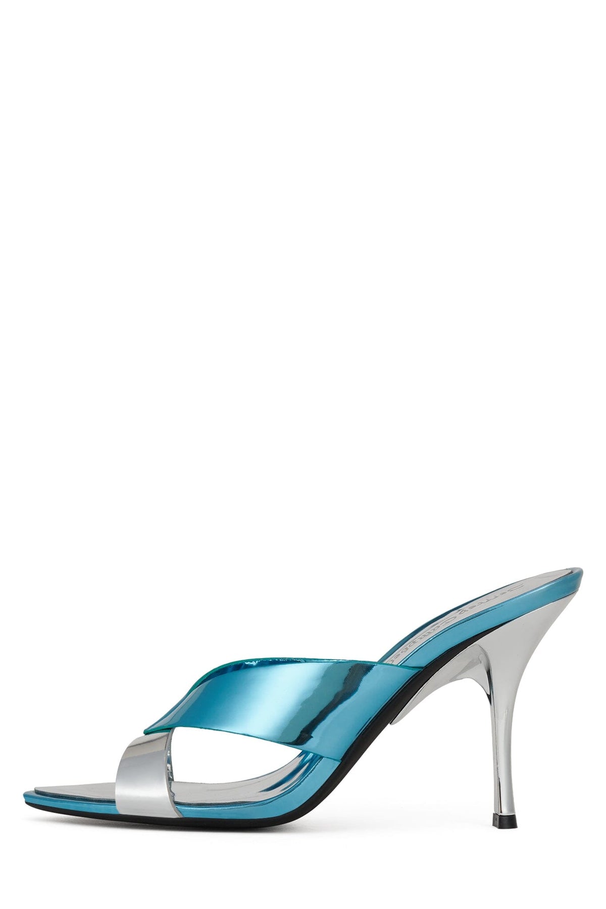 ELABORATE Heeled Sandal Blue Mirror