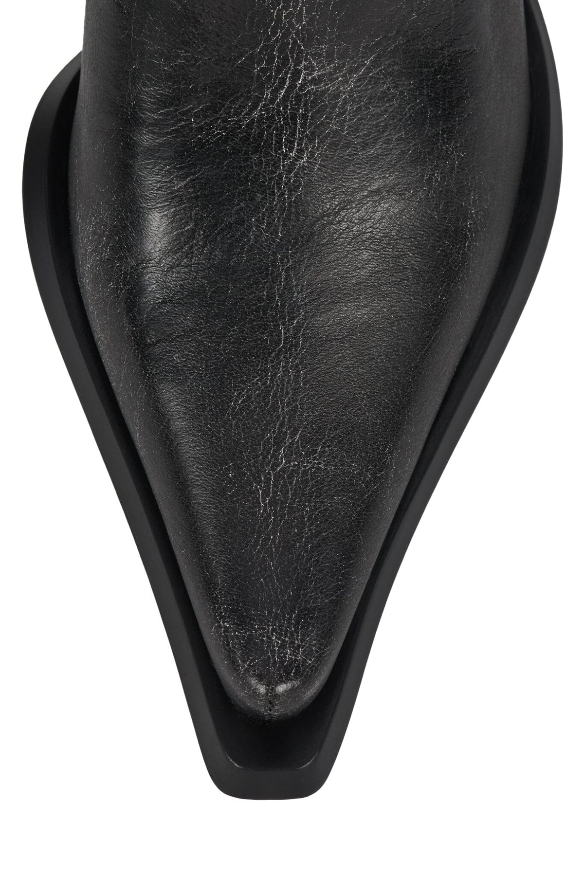 ELITE-C Jeffrey Campbell Ankle Bootie Black Distressed Silver