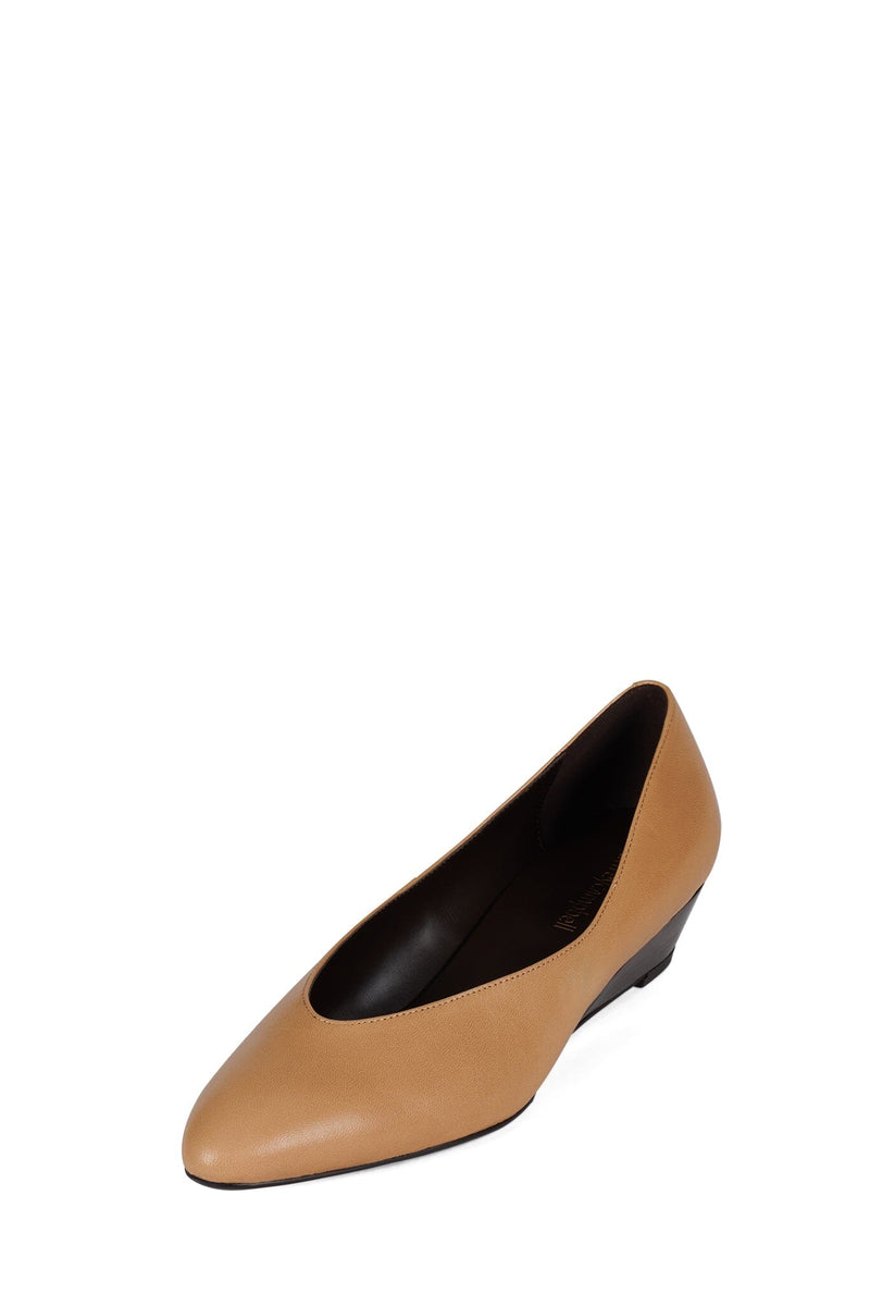 ELONA Jeffrey Campbell Wedge Pump Camel
