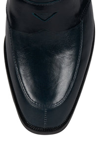 EMPIRICAL Jeffrey Campbell Heeled Loafer Navy