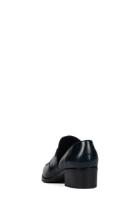 EMPIRICAL Jeffrey Campbell Heeled Loafer Navy