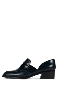 EMPIRICAL Jeffrey Campbell Heeled Loafer Navy