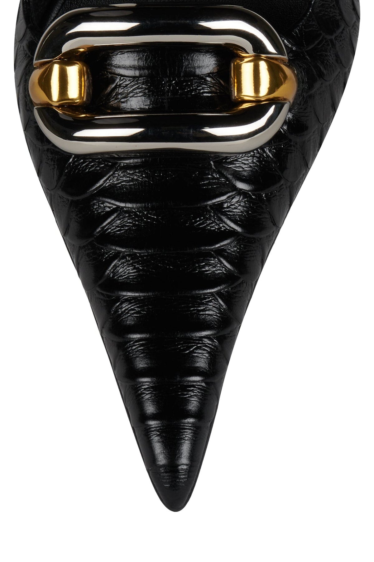 ENTERPRISE Jeffrey Campbell Slingback Heel Black Snake Combo