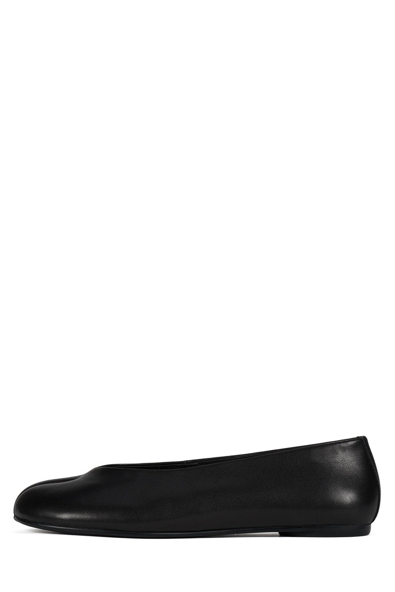 EQUINA Jeffrey Campbell Split-Toe Flat Black