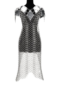 EQUIPPED Jeffrey Campbell Dress Silver Combo