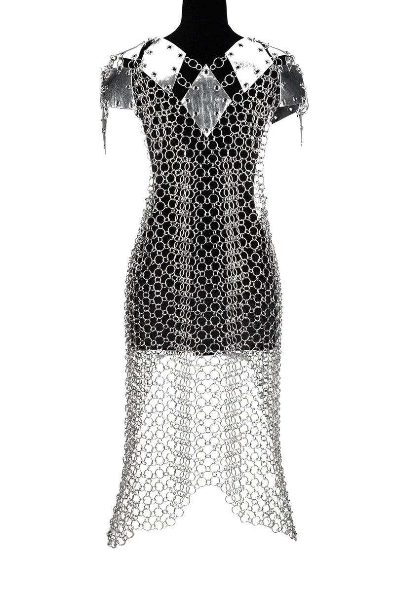 EQUIPPED Jeffrey Campbell Dress Silver Combo