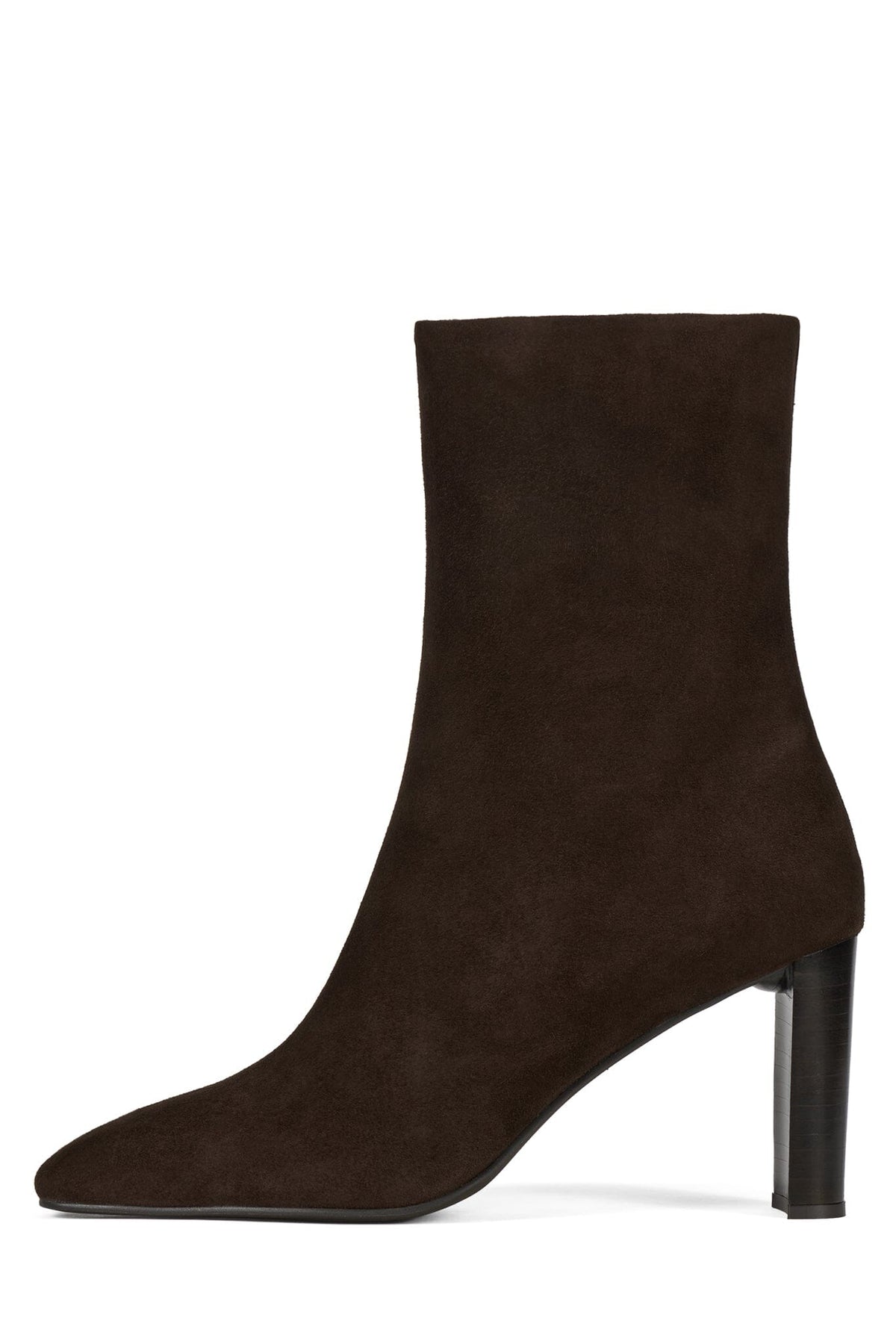 ESSENTIAL Heeled Ankle Boot Chocolate Suede