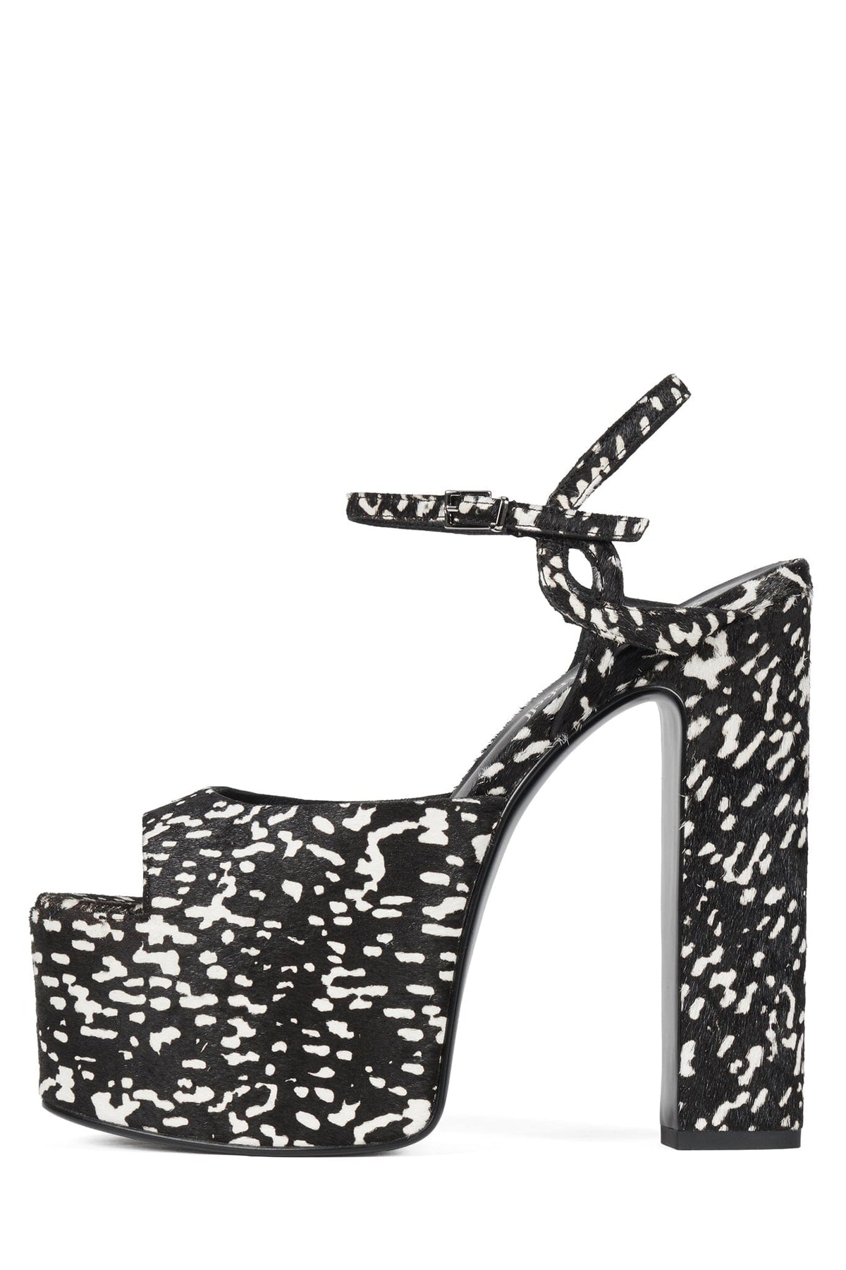 EVERLAST-F Platform Sandal Black White Dot