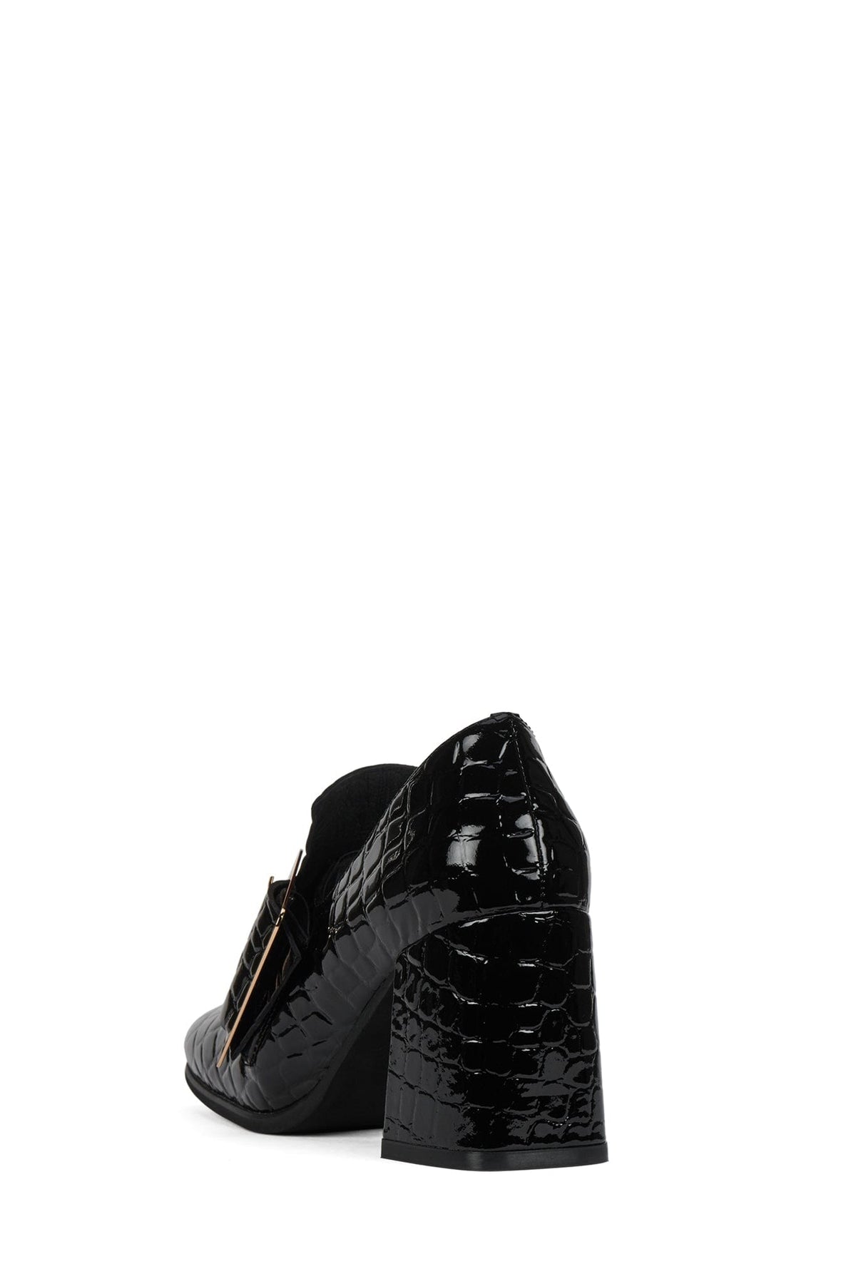 FAITHFUL Jeffrey Campbell Loafer Black Croco Patent