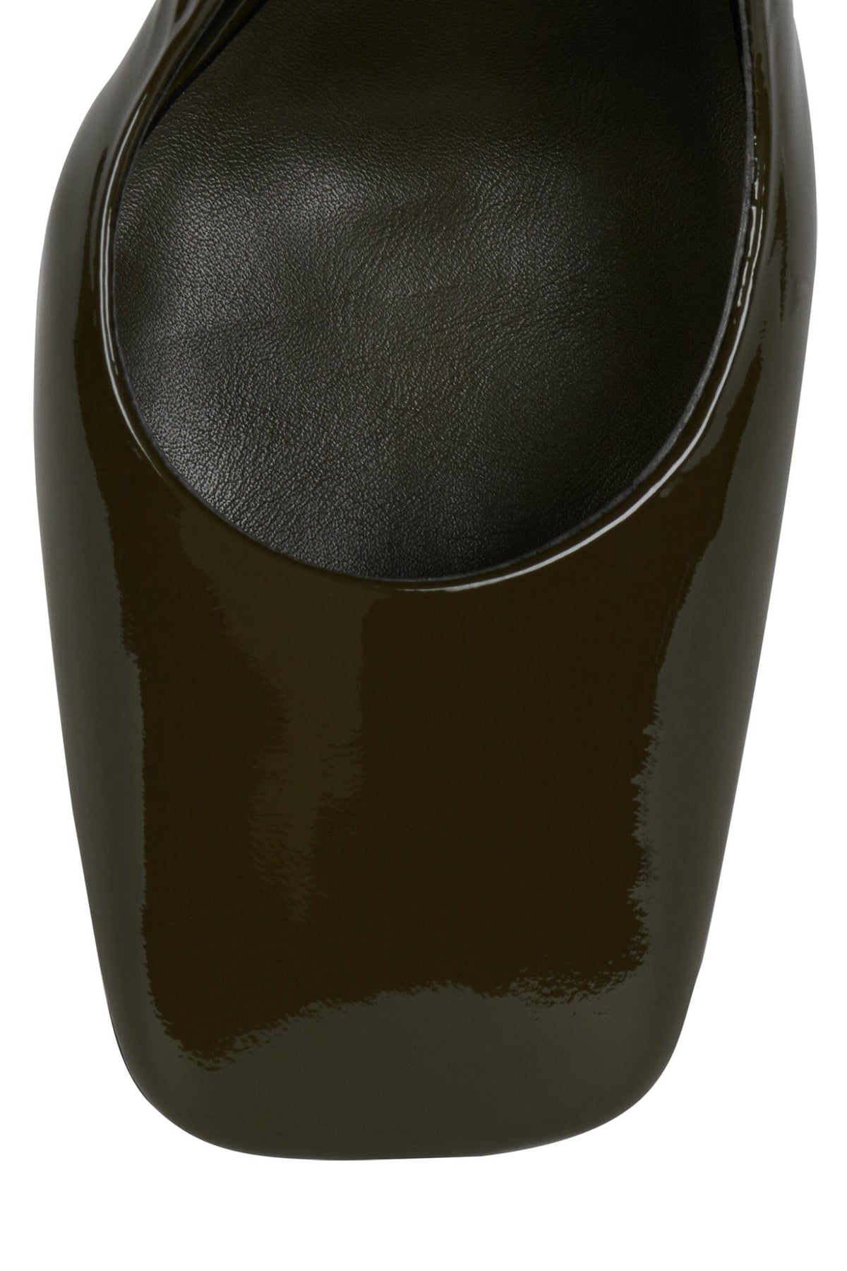 FAVRILE Jeffrey Campbell Wedge Sandal Olive Patent Combo