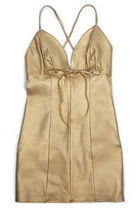 FEMBOT Jeffrey Campbell Leather Dress Gold Metallic
_hover