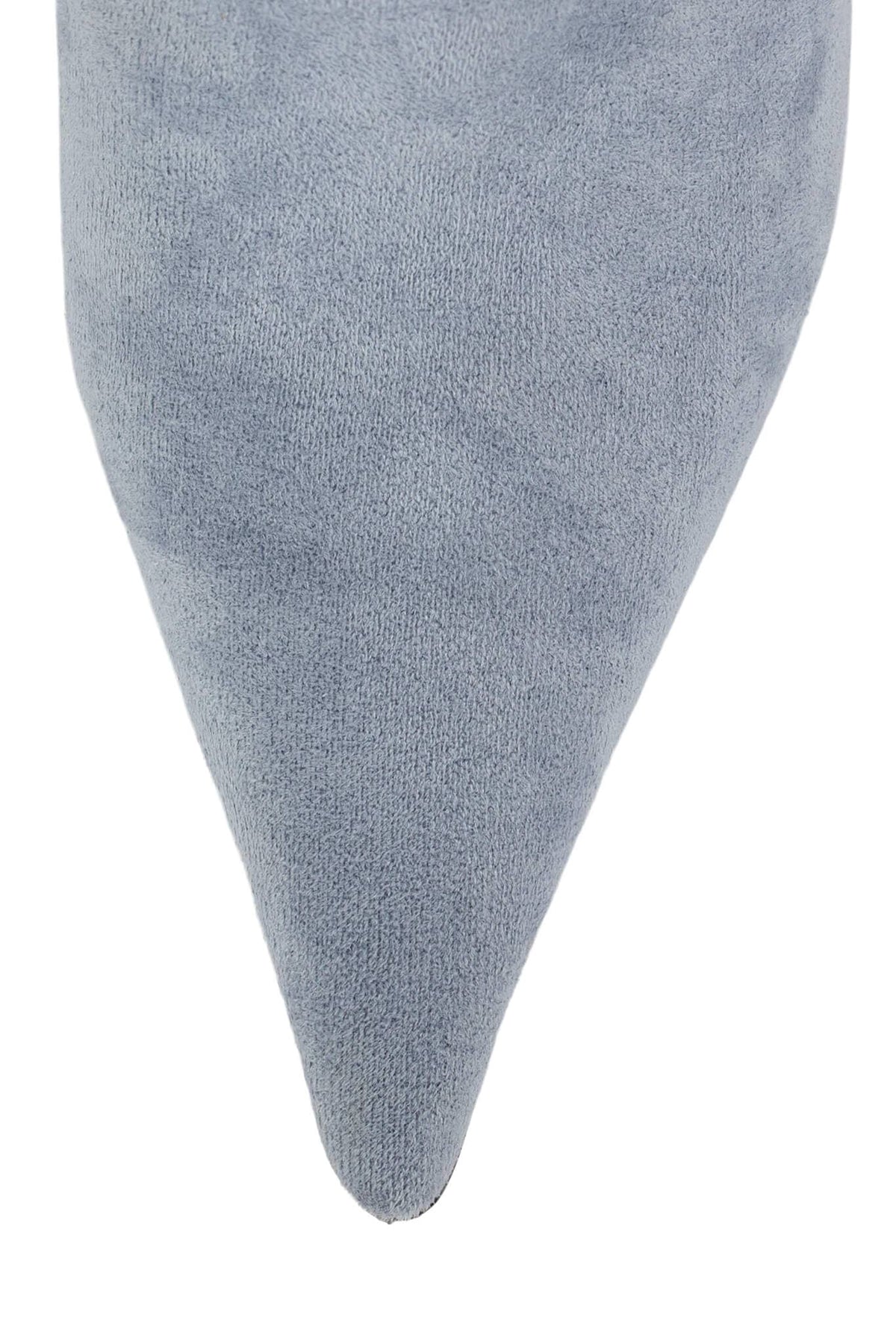 FENNEC-F Jeffrey Campbell Heeled Boot Light Blue Suede Combo