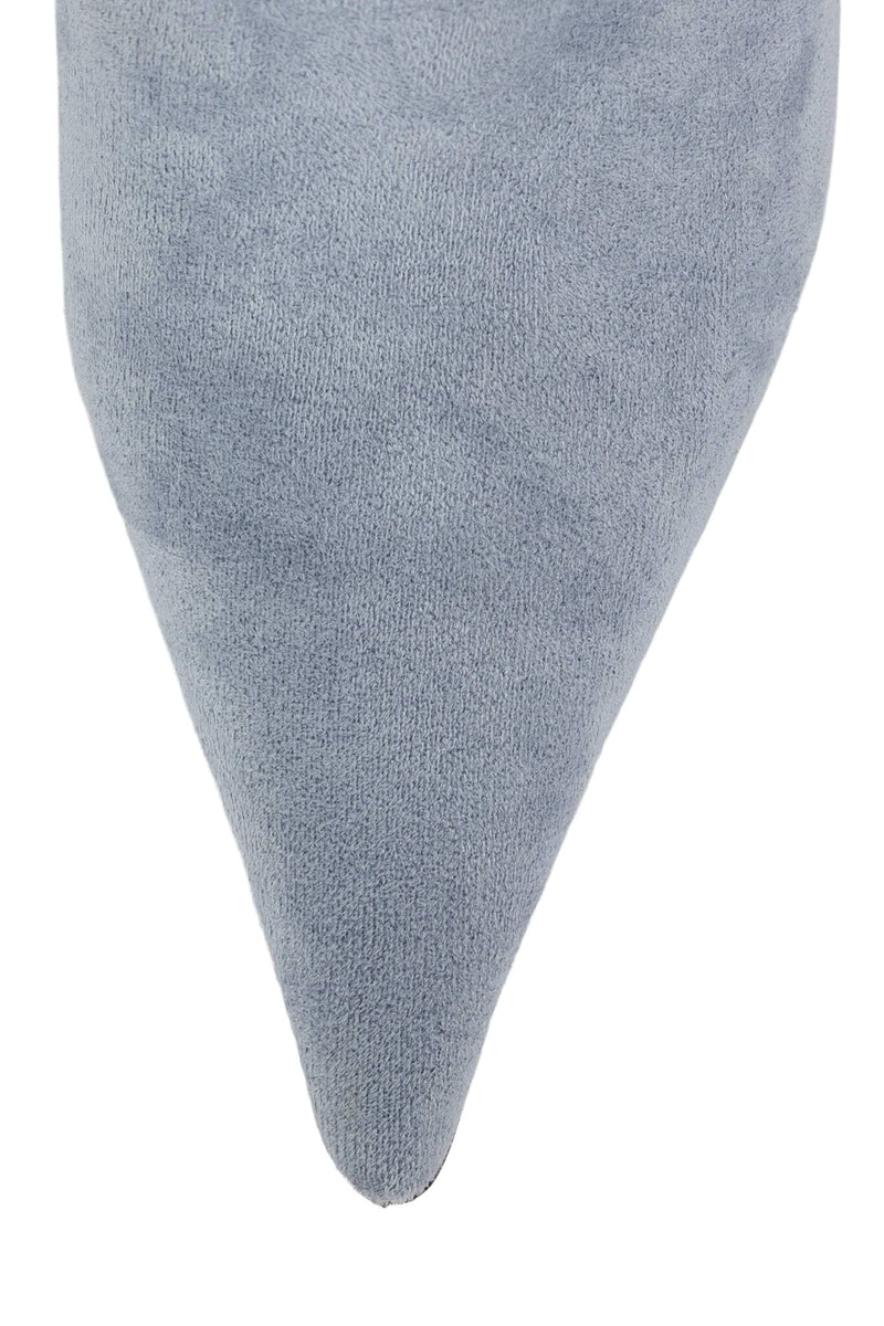 FENNEC-F Jeffrey Campbell Heeled Boot Light Blue Suede Combo