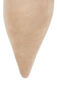 FENNEC-F Jeffrey Campbell Heeled Boot Beige Suede Combo
