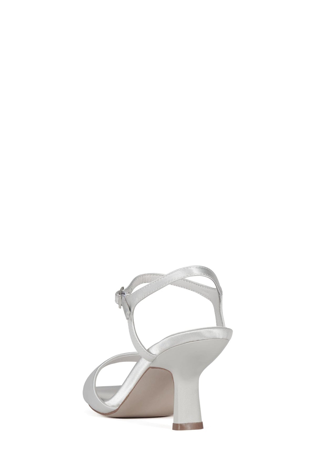 FIORA Jeffrey Campbell Heeled Sandal White Satin