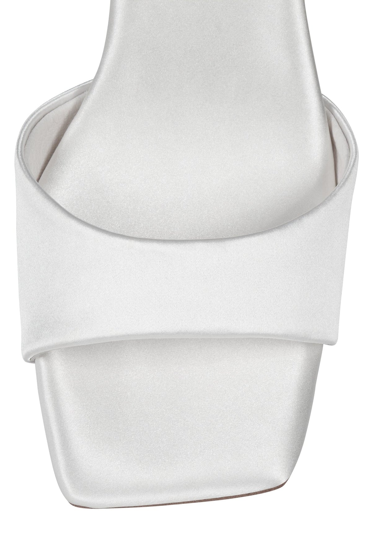 FIORA Jeffrey Campbell Heeled Sandal White Satin