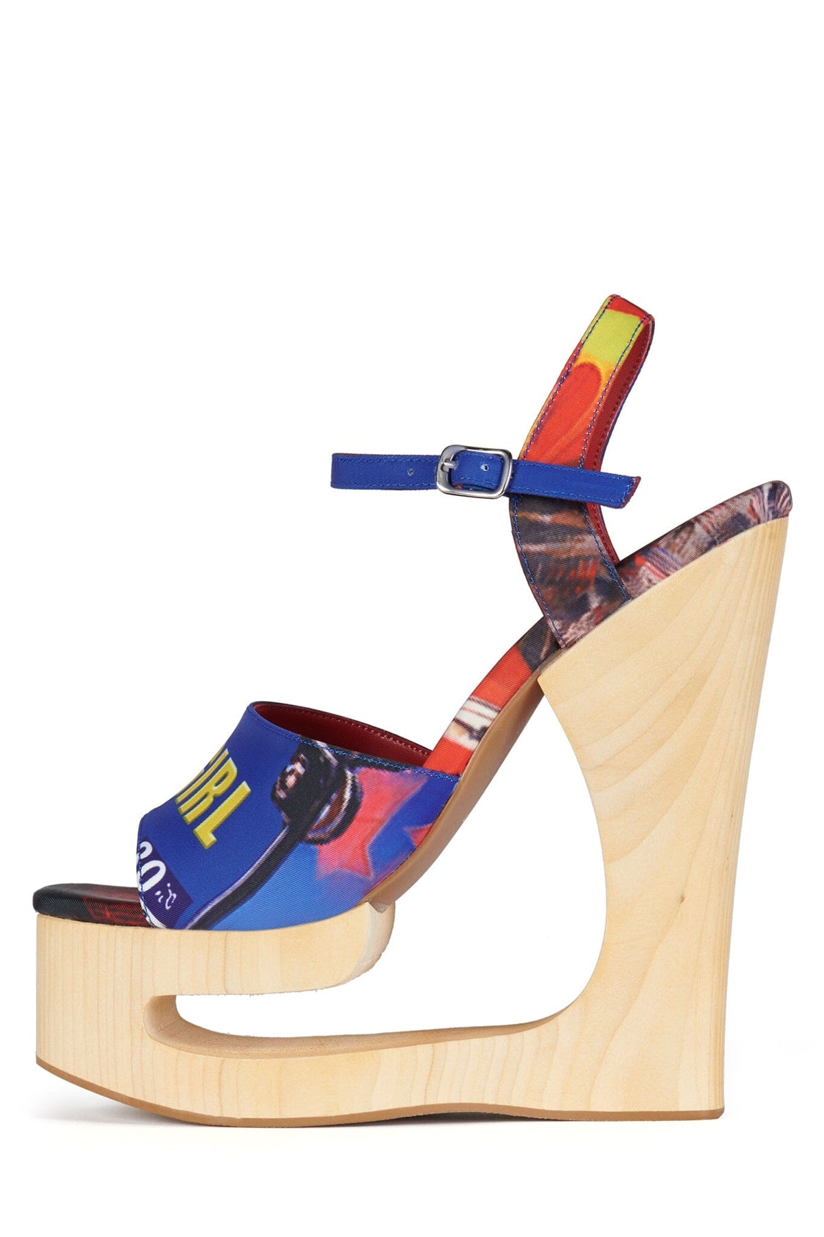 FLAG-GIRL Jeffrey Campbell Platform Sandal Bad Girl Combo