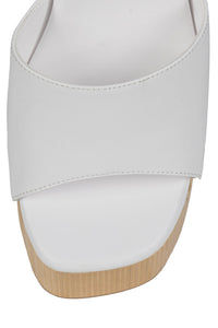 FLAG-GIRL Jeffrey Campbell Platform Sandal White Natural