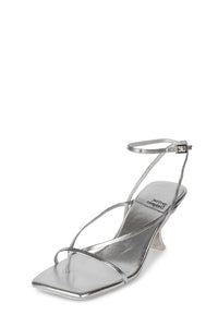 FLUXX Jeffrey Campbell Strappy Sandals Silver