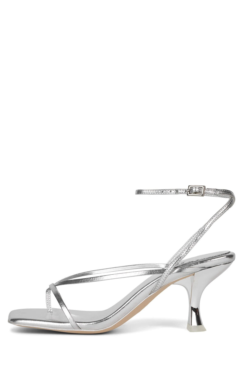 FLUXX Jeffrey Campbell Strappy Sandals Silver