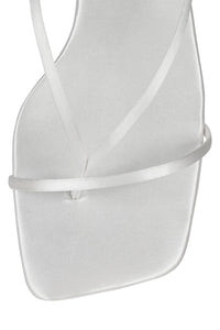 FLUXX-HS Jeffrey Campbell Heeled Sandal White Satin