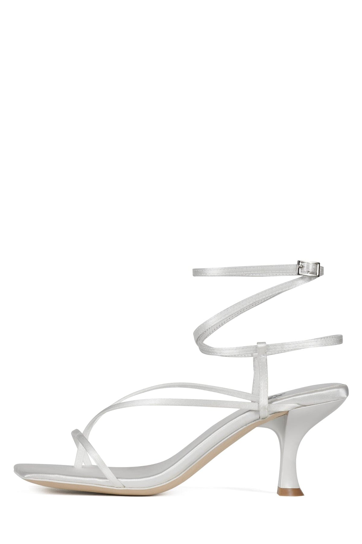 FLUXX-HS Jeffrey Campbell Heeled Sandal White Satin