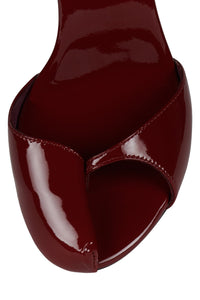FONTAINE Jeffrey Campbell Stiletto Sandal Cherry Red Patent