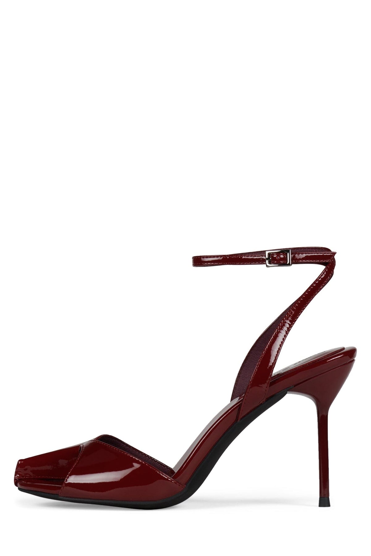 FONTAINE Jeffrey Campbell Stiletto Sandal Cherry Red Patent