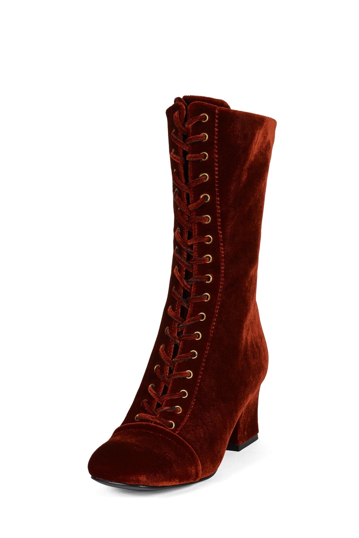 FRANCINE Mid-Calf Boot Orange Velvet _hover