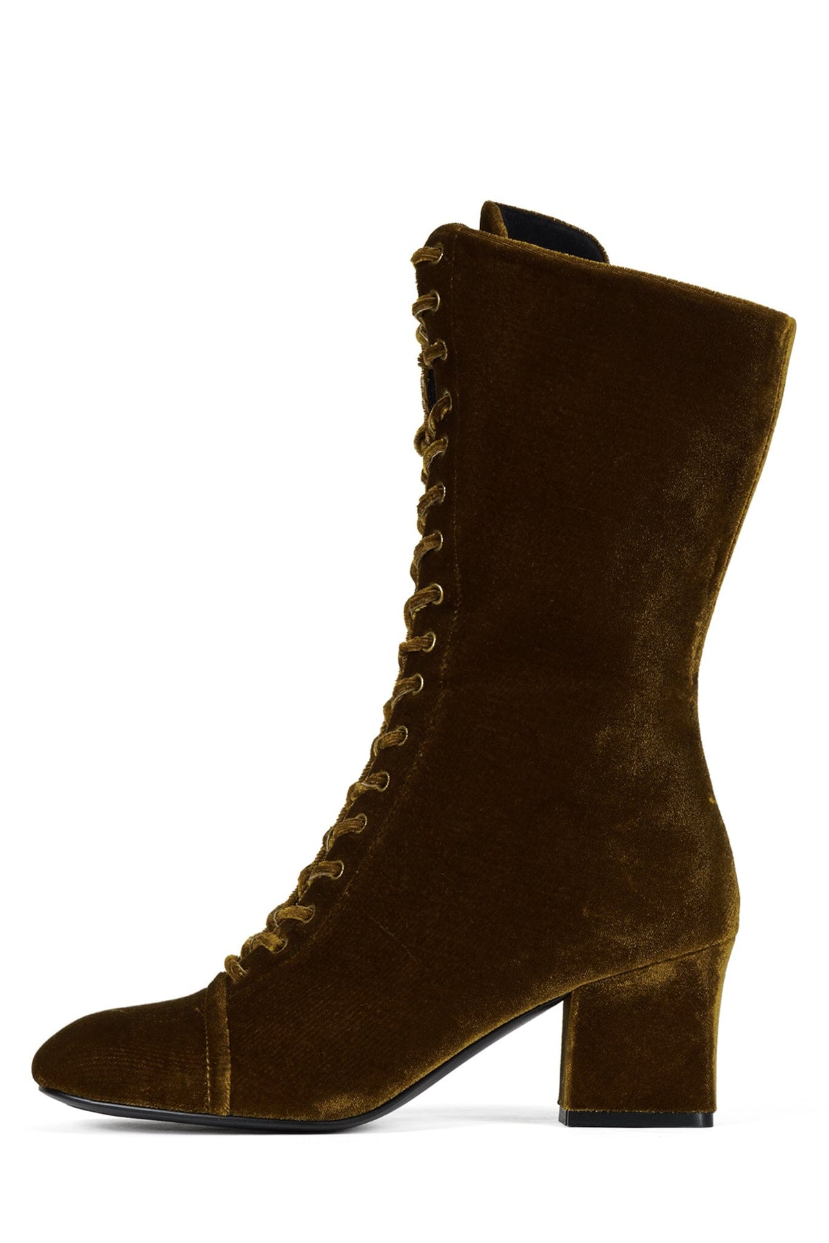 FRANCINE Mid-Calf Boot Khaki Velvet