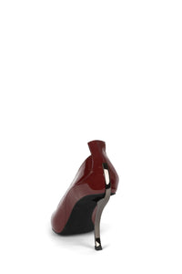 FREAK-OUT Jeffrey Campbell Sculpted Heel Cherry Red Patent