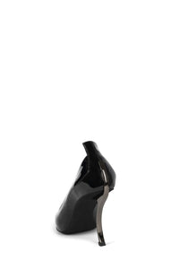 FREAK-OUT Jeffrey Campbell Sculpted Heel Black Patent