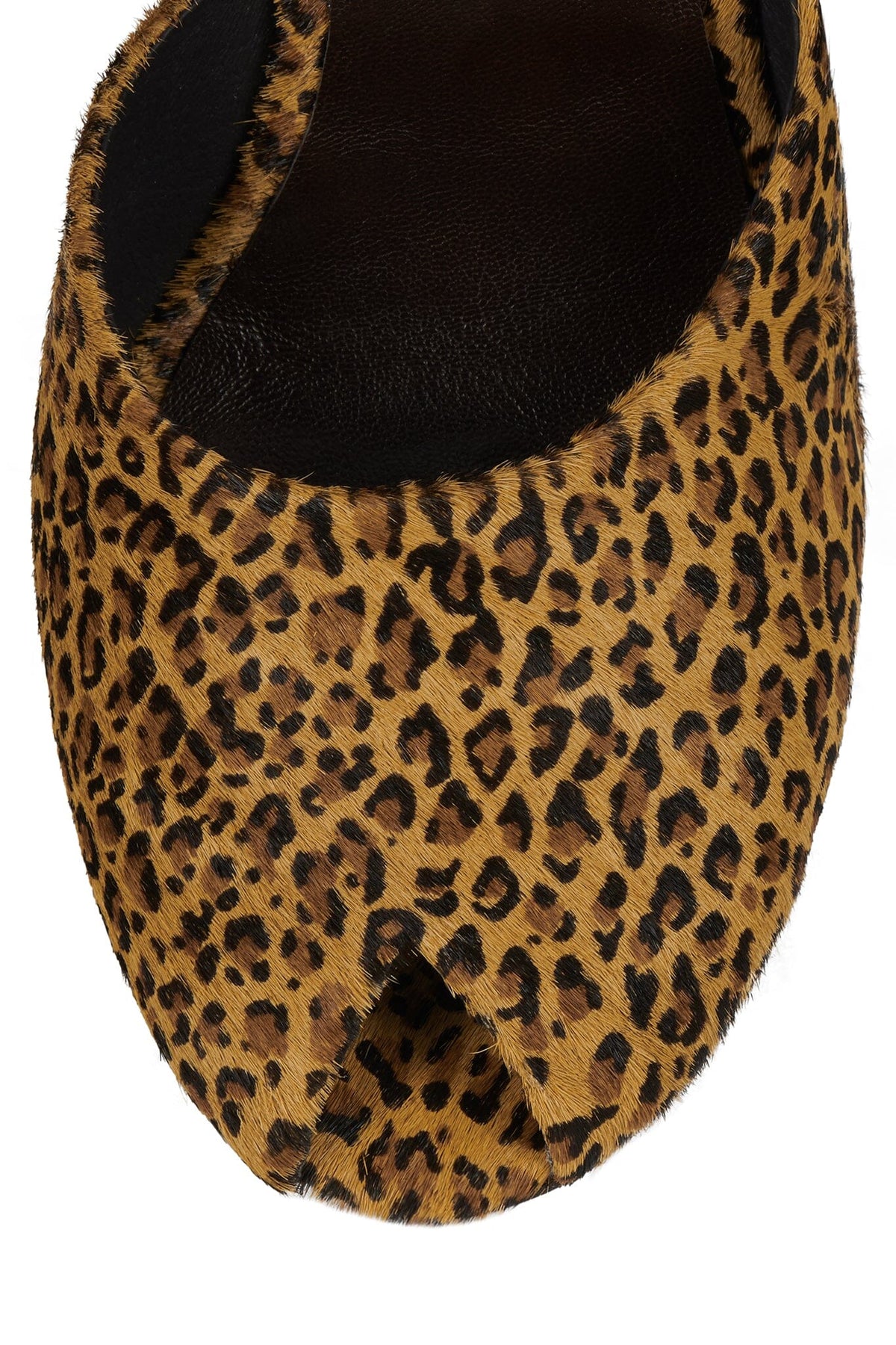 FRESA-F Heeled Mule Brown Cheetah