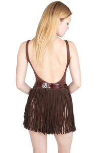 FRINGES Jeffrey Campbell Fringe Skirt Brown_hover