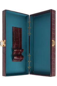 FULL-GLAM Jeffrey Campbell Bag Wine Croco