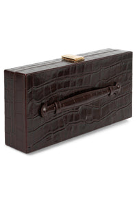 FULL-GLAM Jeffrey Campbell Bag Brown Croco