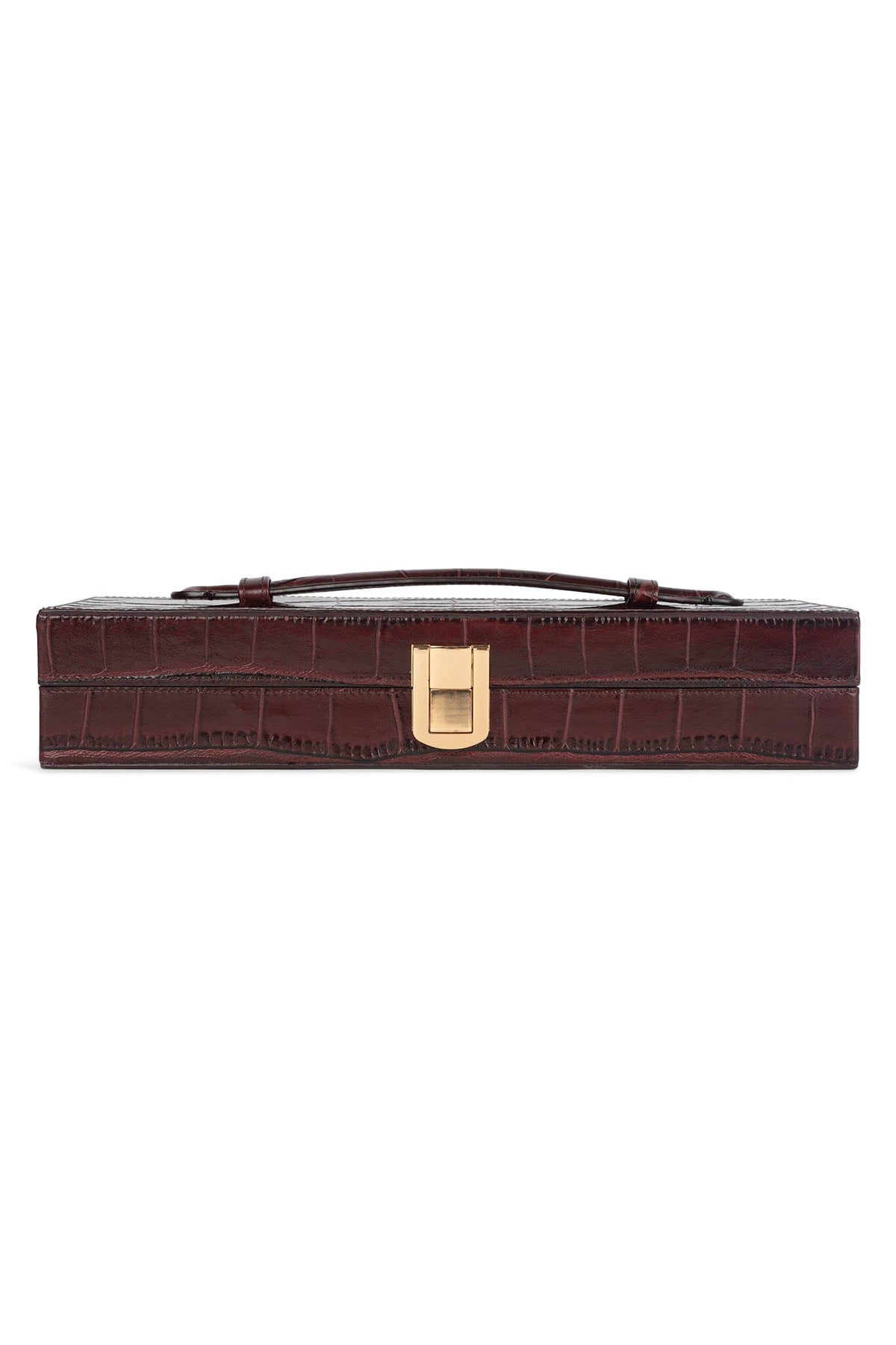 FULL-GLAM Jeffrey Campbell Bag Wine Croco