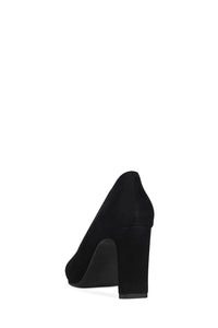 FUNCTION Jeffrey Campbell Block-Heel Pump Black Suede