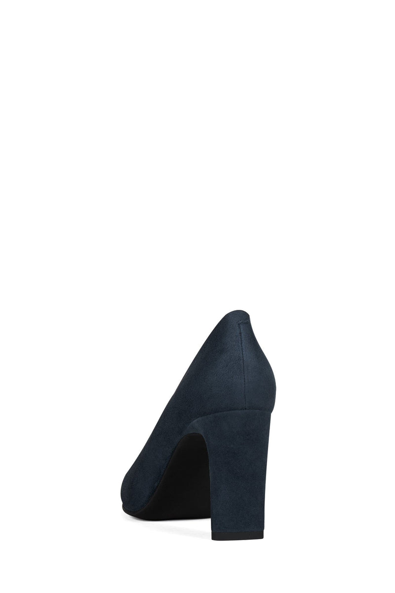 FUNCTION Jeffrey Campbell Block-Heel Pump Dusty Blue Suede