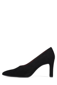 FUNCTION Jeffrey Campbell Block-Heel Pump Black Suede