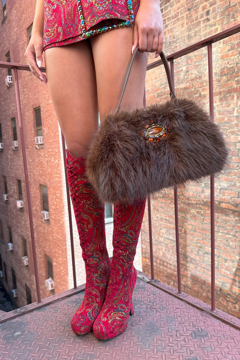 GABOR-F Jeffrey Campbell Handbags Brown Combo 