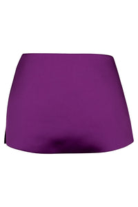 GIRLYPOP Jeffrey Campbell Mini Skirt Purple Satin